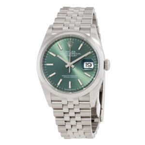 Datejust 36 Mint Green Dial Automatic Men's Stainless Steel Jubilee Watch