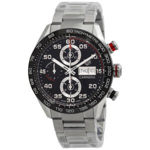 Tag Heuer Carrera Chronograph Automatic Black Dial Men's Watch CBN2A1AA.BA0643